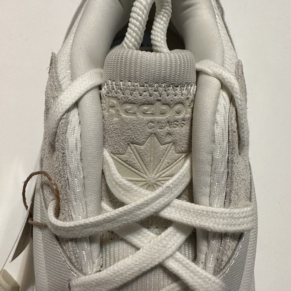 REEBOK CARDI B WOMEN'S 9 CLASSIC LEATHER  ATHLETIC SNEAKER CHALK WHITE GW8874 - Picture 7 of 9